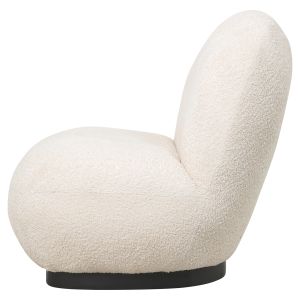 Beany armchair, boucle, ecru color, 85x82x77hcm, Hm9591.06