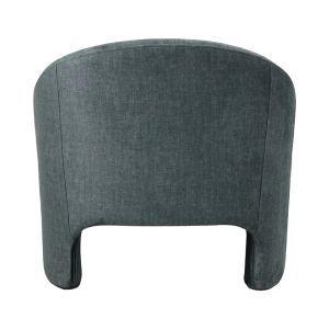 Armchair Berza textile damask anthracite 76x76x71cm