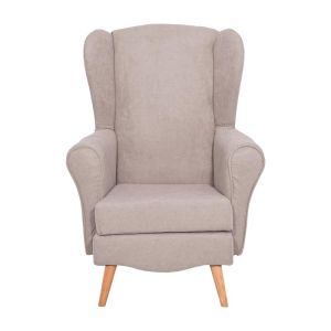 Armchair Classic 3 brown textile 80x80x114cm