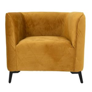 Cube armchair yellow 80x72x70