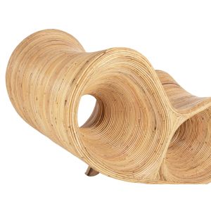 Curvy Lounge Chair Hm9645,01 made of rattan in natural color 63x128x97cm for garden living room