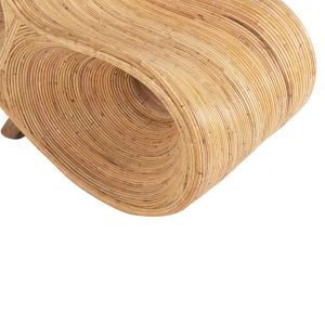 Curvy Lounge Chair Hm9645,01 made of rattan in natural color 63x128x97cm for garden living room