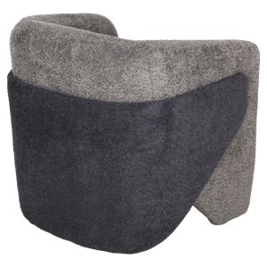 Doper armchair, boucle, grey/blue anthracite 68x72x76hcm Hm9590,01