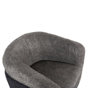 Doper armchair, boucle, grey/blue anthracite 68x72x76hcm Hm9590,01