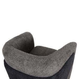 Doper armchair, boucle, grey/blue anthracite 68x72x76hcm Hm9590,01