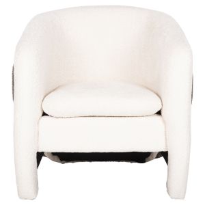Armchair Doper boucle color white/gray 68x72x76hcm Hm9590,06