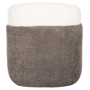Armchair Doper boucle color white/gray 68x72x76hcm Hm9590,06