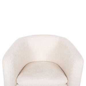Armchair Doper boucle color white/gray 68x72x76hcm Hm9590,06