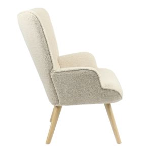 Armchair Fluffy upholstered furniture with bouclé damask 75x69x96cm