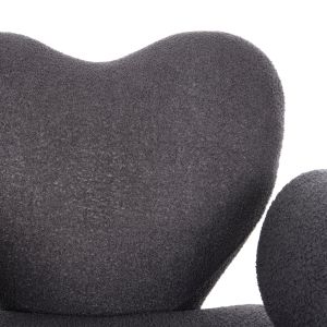 Armchair Hartt gray bouclé 84x74x87hcm Hm9777,01