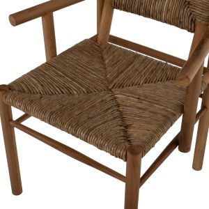 Armchair Hm9378 made of solid teak wood