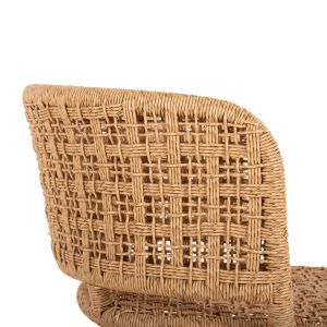 Indoors Farley Hm9827 armchair made of teak wood with synthetic rope in natural color 57x58x86cm
