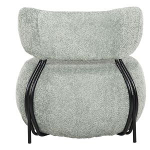 Кресло Karsen Hm9598,05 букле цвят шам фъстък 79x78,5x76hcm