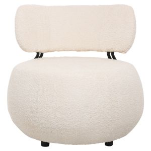 Кресло Karsen букле цвят екрю 79x78,5x76hcм Hm9598,06