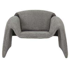 Armchair Laforge Hm9679,01 gray plush boucle 100x83x66cm
