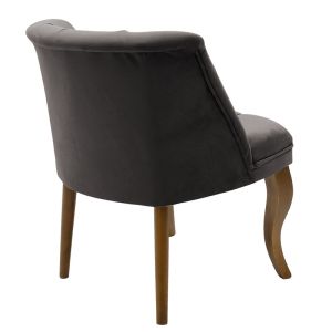Loreta Armchair Velvet Gray-anthracite 59x64x73cm