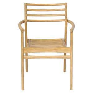 Кресло Moosen Hm9936 тиково дърво масив натурално 59x60x78.5h