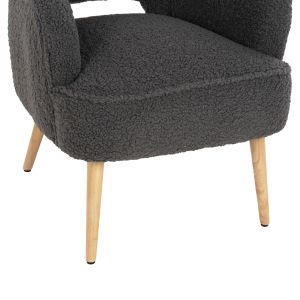 Кресло Mylie Hm8394,21 сиво букле 66x75x93hcm