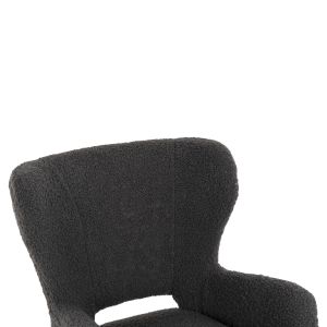 Кресло Mylie Hm8394,21 сиво букле 66x75x93hcm