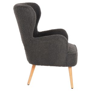 Кресло Mylie Hm8394,21 сиво букле 66x75x93hcm