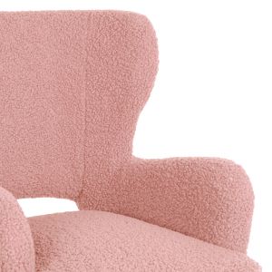 Кресло Mylie Hm8394,22 букле цвят пепел от рози 66x75x93hcm