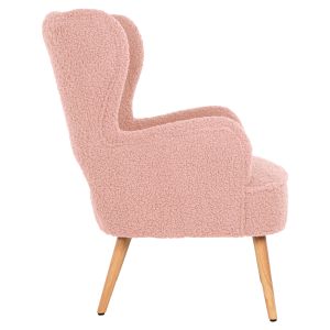 Кресло Mylie Hm8394,22 букле цвят пепел от рози 66x75x93hcm