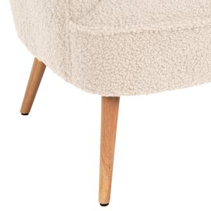 Кресло Mylie Hm8394,23 букле цвят екрю 66x75x93hcm