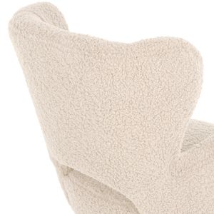 Кресло Mylie Hm8394,23 букле цвят екрю 66x75x93hcm