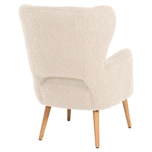 Кресло Mylie Hm8394,23 букле цвят екрю 66x75x93hcm