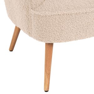 Кресло Mylie Hm8394,23 бяло букле 66x75x93hcm