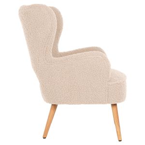 Кресло Mylie Hm8394,23 бяло букле 66x75x93hcm