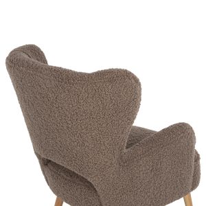Кресло Mylie Hm8394,25 светло кафяво букле 67x75x93hcm
