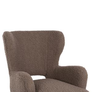 Кресло Mylie Hm8394,25 светло кафяво букле 67x75x93hcm