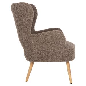 Кресло Mylie Hm8394,25 светло кафяво букле 67x75x93hcm