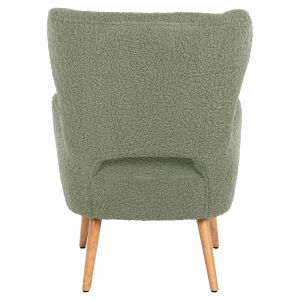 Кресло Mylie Hm8394,27 букле цвят шам фъстък 66x75x93hcm