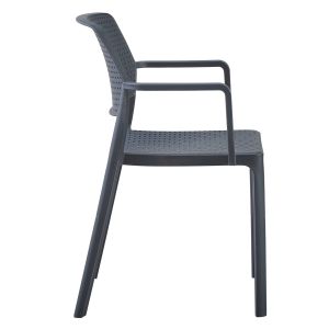 Кресло Outdoor Comfee Hm6102,03 полипропилен сив 54x57x83cm