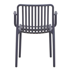 Outdoor Convee armchair HM6105.03 polypropylene gray 44.5x52.5x79cm