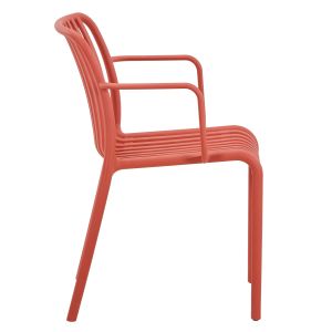 Кресло Outdoor Convee Hm6105,05 полипропилен червен 44,5x52,5x79cm