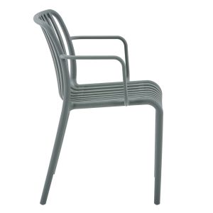 Outdoor Convee armchair HM6105.07 polypropylene dark green 44.5x52.5x79cm