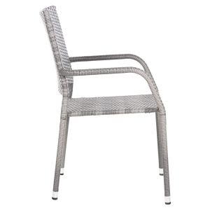 Кресло Outdoor Morner Hm6074,02 метално-сиво плетен материал 55x58x87cm