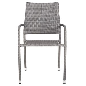 Кресло Outdoor Morner Hm6074,02 метално-сиво плетен материал 55x58x87cm