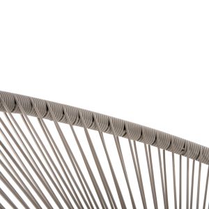 Кресло Outdoor Nest-type Acapulco Hm5872,03 черен метал - синтетичен ратан в екра 71x72x80cm