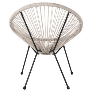 Кресло Outdoor Nest-type Acapulco Hm5872,03 черен метал - синтетичен ратан в екра 71x72x80cm