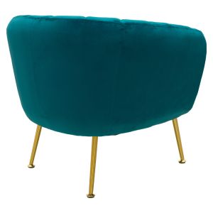 Armchair Poison blue plush