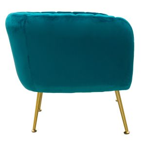 Armchair Poison blue plush