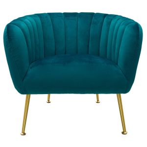 Armchair Poison blue plush