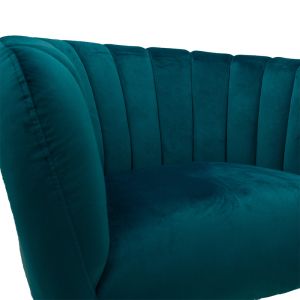Armchair Poison blue plush