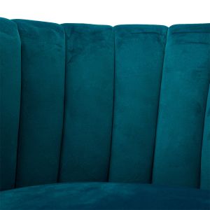 Armchair Poison blue plush