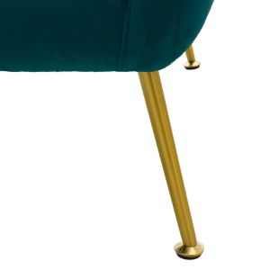 Armchair Poison blue plush