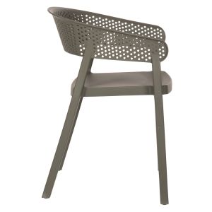 Кресло Polypropylene Perfoe Hm5941,07 тъмно зелено 53,5x50,5x73cm